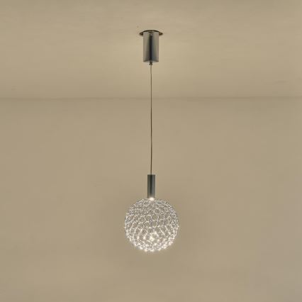 LED Żyrandol na lince LED/6,3W/230V 3000K chrom błyszczący śr. 25 cm