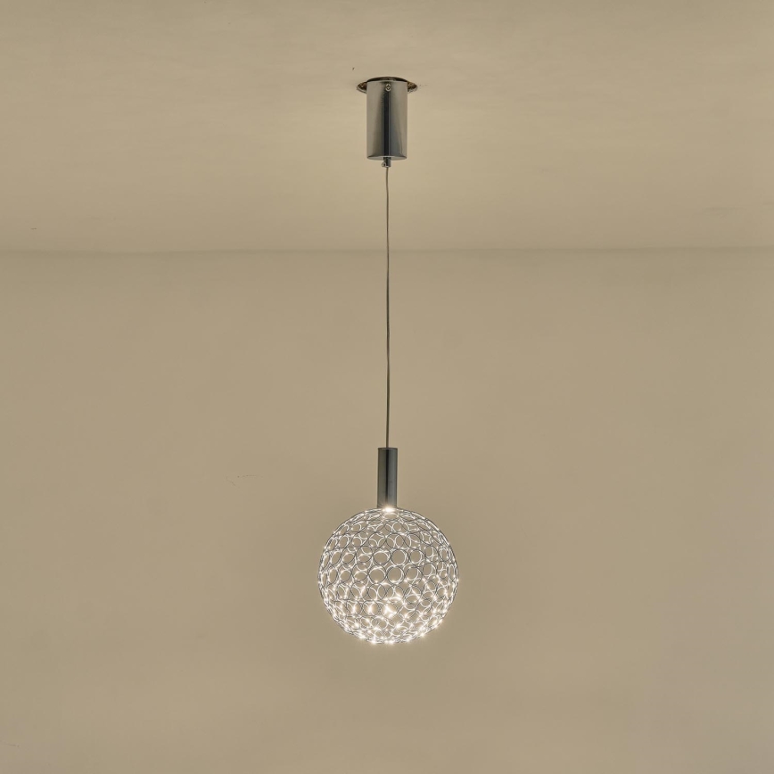 LED Żyrandol na lince LED/6,3W/230V 3000K chrom błyszczący śr. 25 cm
