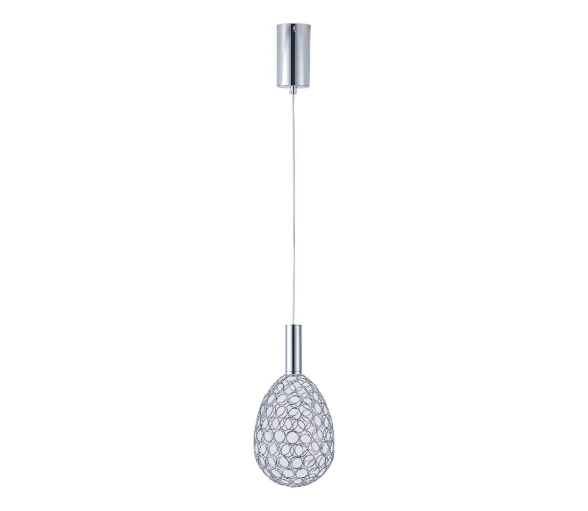 LED Żyrandol na lince LED/6,3W/230V 3000K chrom błyszczący śr. 14 cm