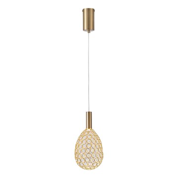 LED Żyrandol na lince LED/6,3W/230V 3000K złoty śr. 14 cm