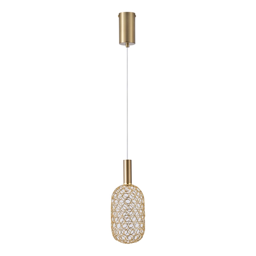 LED Żyrandol na lince LED/6,3W/230V 3000K złoty śr. 20 cm