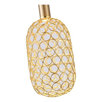 LED Żyrandol na lince LED/6,3W/230V 3000K złoty śr. 20 cm