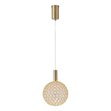 LED Żyrandol na lince LED/6,3W/230V 3000K złoty śr. 20 cm