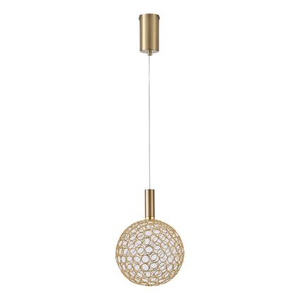 LED Żyrandol na lince LED/6,3W/230V 3000K złoty śr. 20 cm