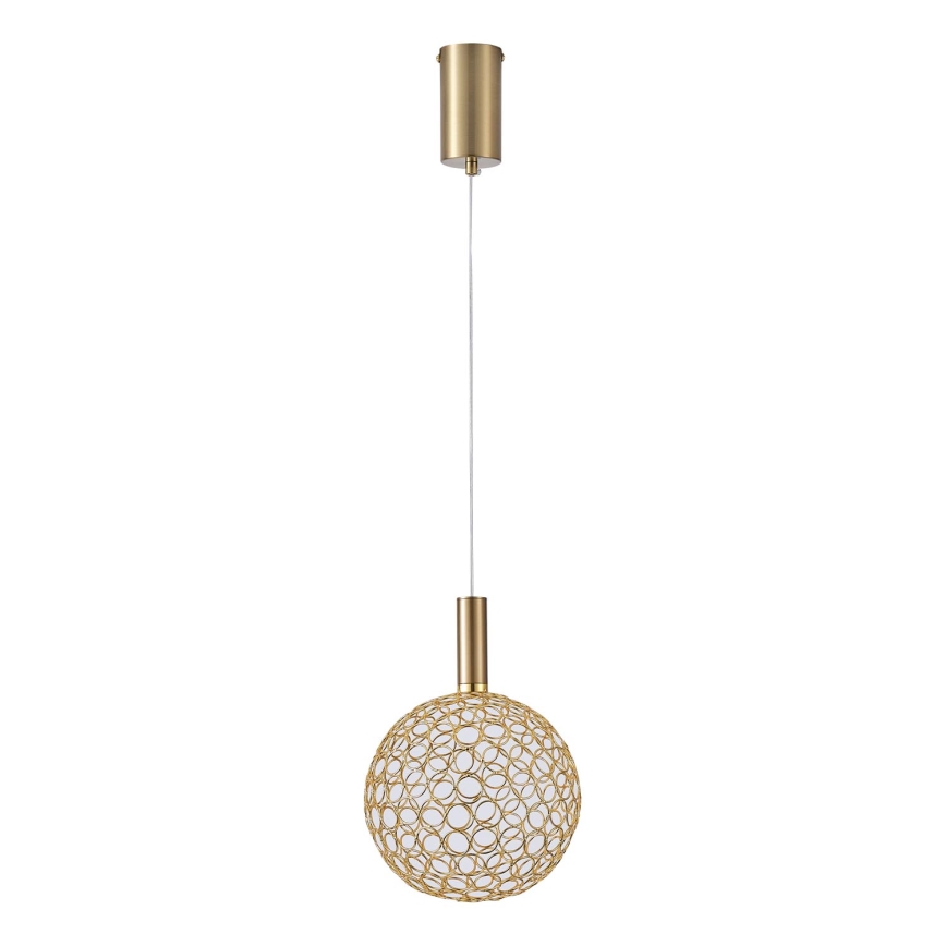 LED Żyrandol na lince LED/6,3W/230V 3000K złoty śr. 20 cm