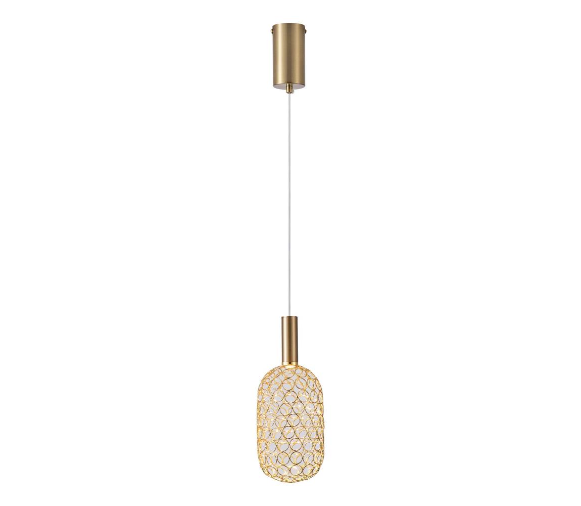 LED Żyrandol na lince LED/6,3W/230V 3000K złoty śr. 20 cm