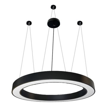 LED Żyrandol na lince LED/60W/230V 4000K śr. 120 cm czarny
