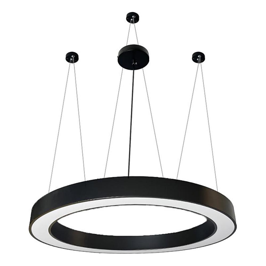LED Żyrandol na lince LED/60W/230V 4000K śr. 120 cm czarny