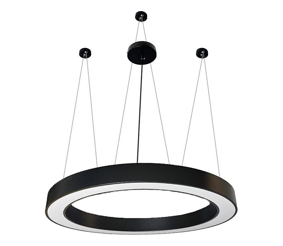 LED Żyrandol na lince LED/60W/230V 4000K śr. 120 cm czarny