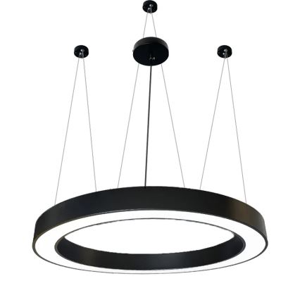 LED Żyrandol na lince LED/60W/230V 4000K śr. 120 cm czarny