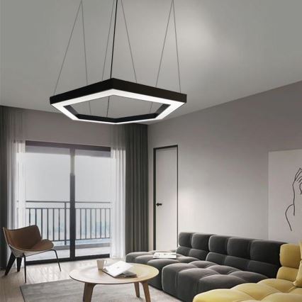 LED Żyrandol na lince LED/60W/230V 4000K śr. 120 cm