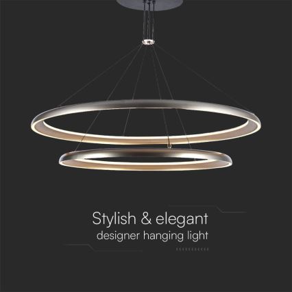 LED Żyrandol na lince LED/65W/230V 3000K