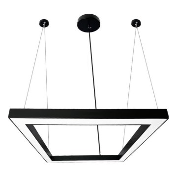 LED Żyrandol na lince LED/70W/230V 4000K 100x100 cm czarny