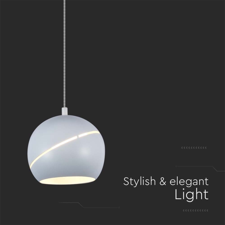 LED Żyrandol na lince LED/8,5W/230V 3000K biały