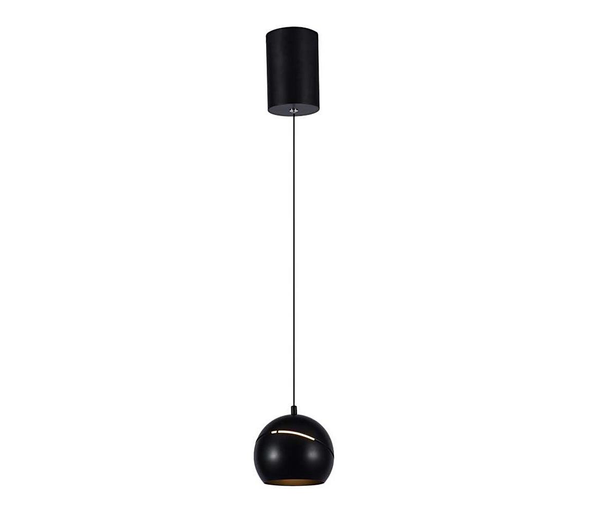 LED Żyrandol na lince LED/8,5W/230V 3000K czarny