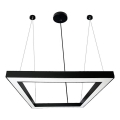 LED Żyrandol na lince LED/80W/230V 4000K 120x120 cm czarny