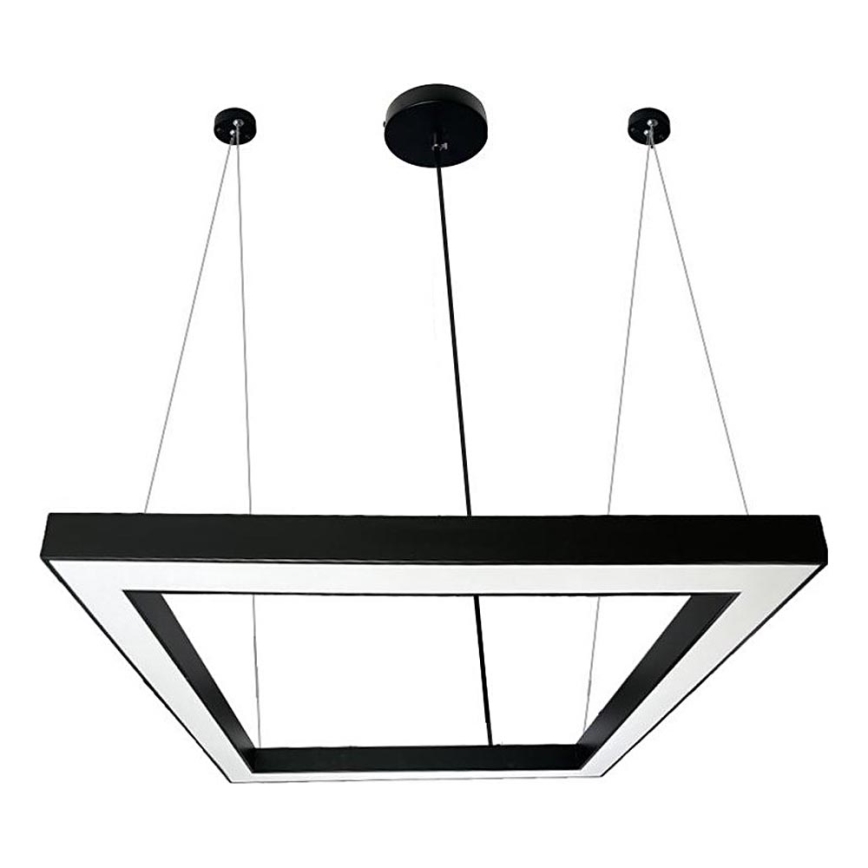 LED Żyrandol na lince LED/80W/230V 4000K 120x120 cm czarny