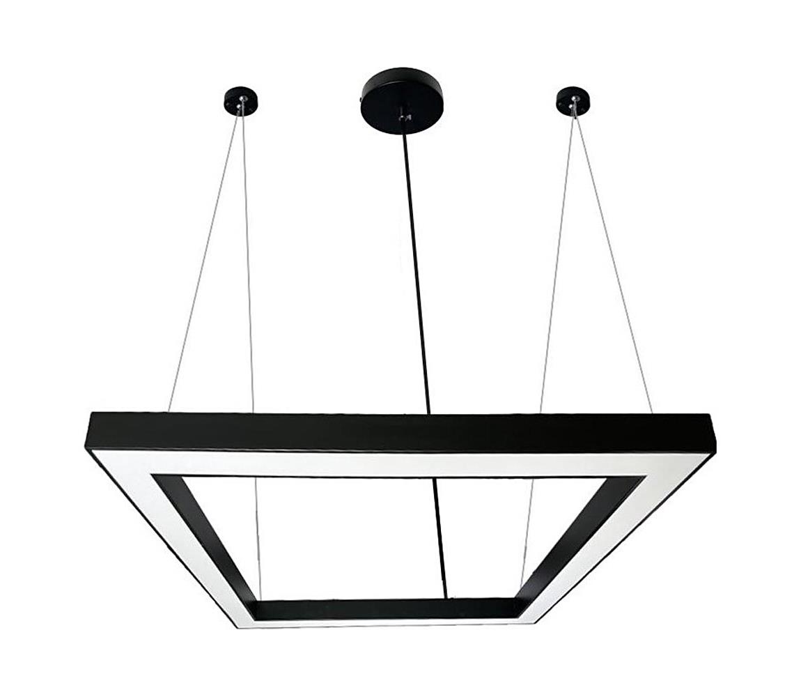 LED Żyrandol na lince LED/80W/230V 4000K 120x120 cm czarny