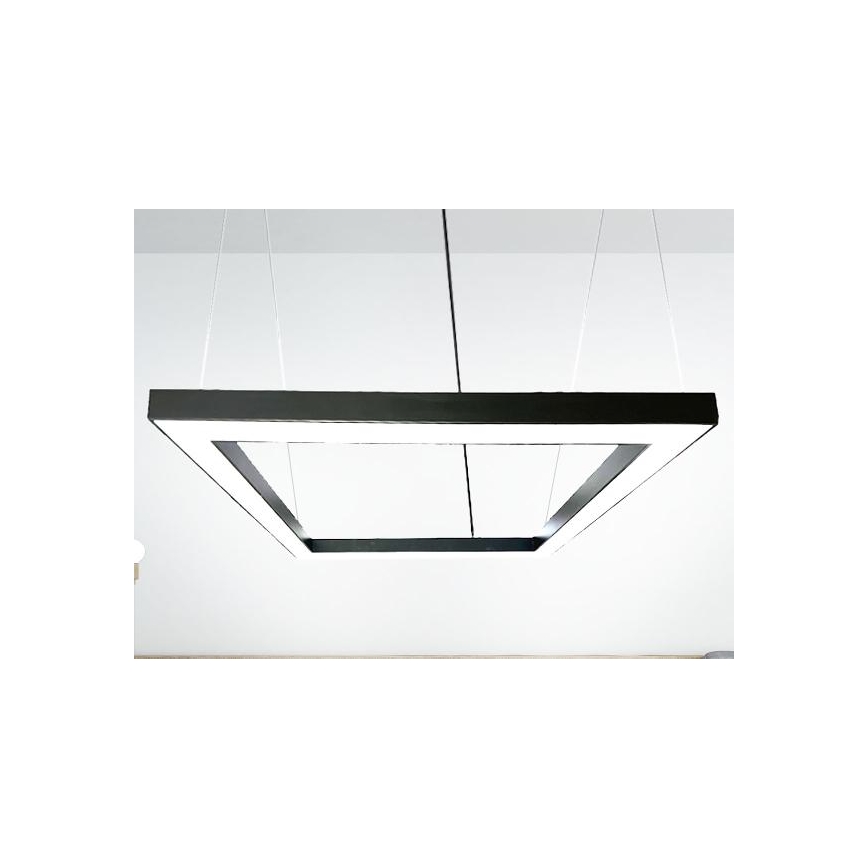 LED Żyrandol na lince LED/80W/230V 4000K 120x120 cm czarny