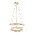 LED Żyrandol na lince LED/85W/230V śr. 60 cm złoty