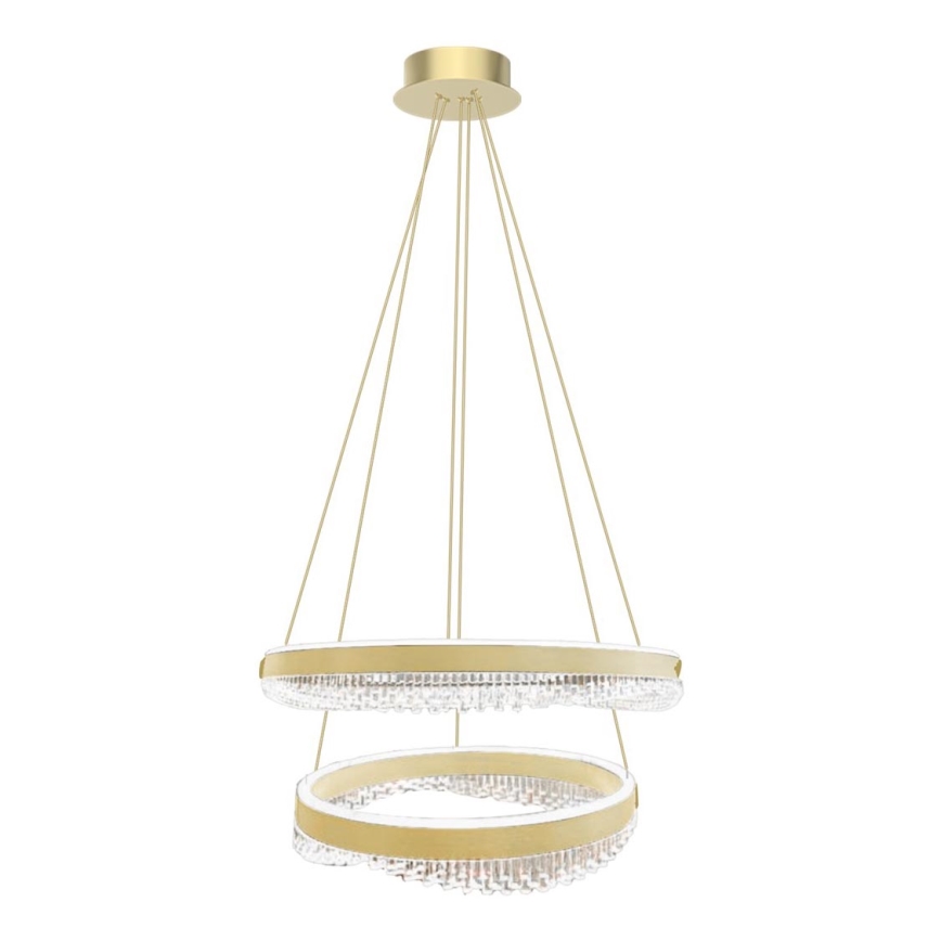 LED Żyrandol na lince LED/85W/230V śr. 60 cm złoty