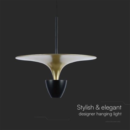 LED Żyrandol na lince LED/9W/230V 3000K czarny/złoty