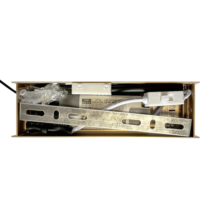LED Žyrandol na lince LINEA LED/36W/230V 3000/4000/5700K CRI 90 złoty