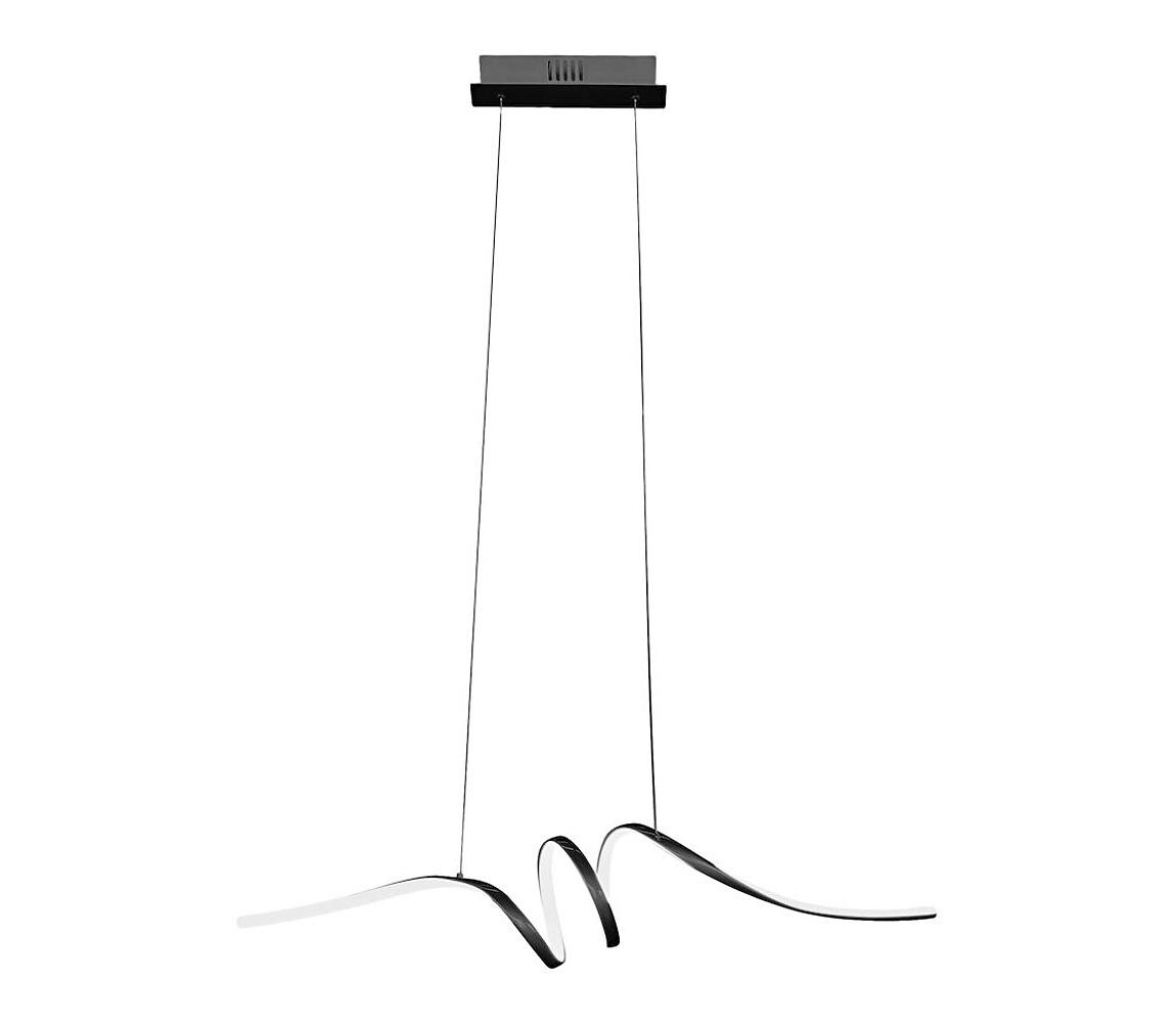 LED Żyrandol na lince LOOP LED/28W/230V czarny