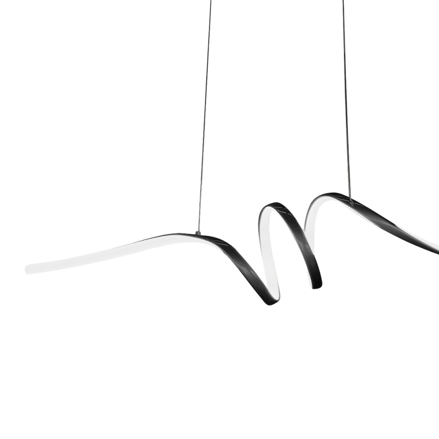 LED Żyrandol na lince LOOP LED/28W/230V czarny