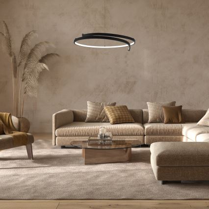 LED Żyrandol na lince LORENZO LED/35W/230V czarny