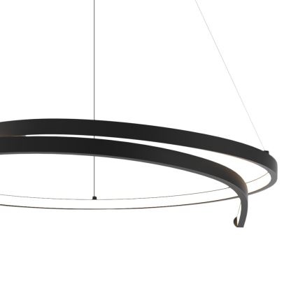 LED Żyrandol na lince LORENZO LED/35W/230V czarny