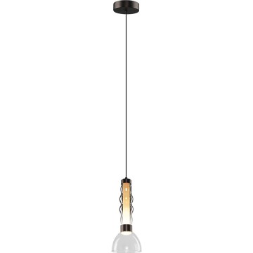 LED Żyrandol na lince LUCCO LED/13W/230V śr. 15 cm dymny