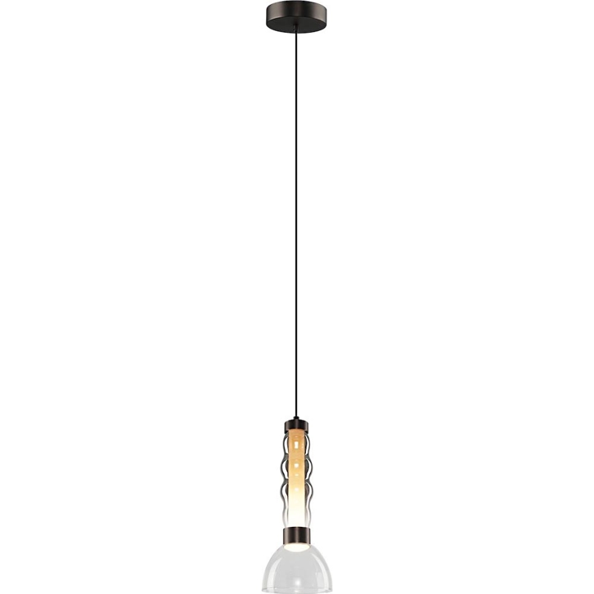 LED Żyrandol na lince LUCCO LED/13W/230V śr. 15 cm dymny
