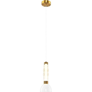 LED Żyrandol na lince LUCCO LED/13W/230V śr. 15 cm złoty