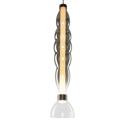 LED Żyrandol na lince LUCCO LED/18W/230V śr. 15 cm dymny