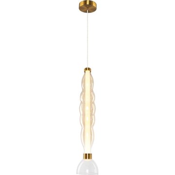 LED Żyrandol na lince LUCCO LED/18W/230V śr. 15 cm złoty