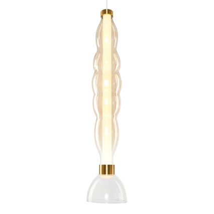 LED Żyrandol na lince LUCCO LED/18W/230V śr. 15 cm złoty