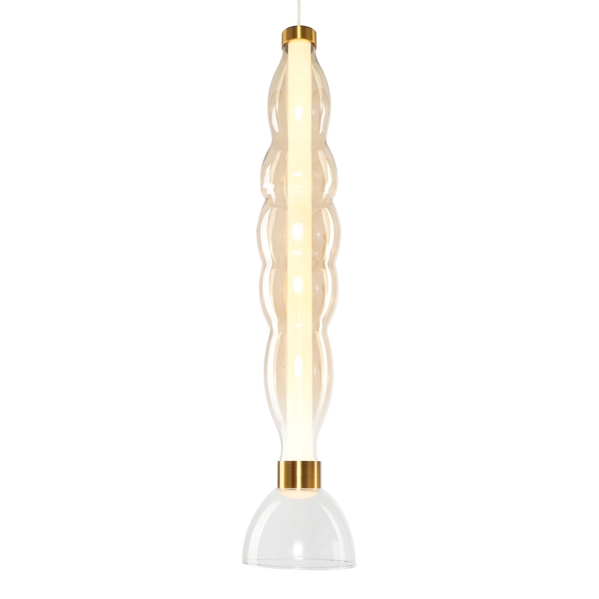 LED Żyrandol na lince LUCCO LED/18W/230V śr. 15 cm złoty