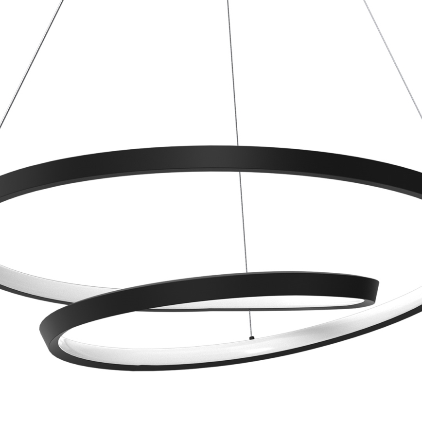 LED Żyrandol na lince LUCERO LED/48W/230V czarny