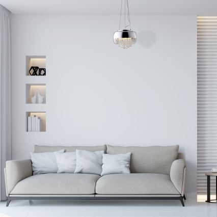 LED Żyrandol na lince LUNA 1xE14/40W/230V