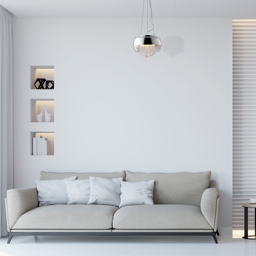 LED Żyrandol na lince LUNA 1xE14/40W/230V