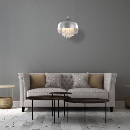 LED Żyrandol na lince LUNA 1xE14/40W/230V