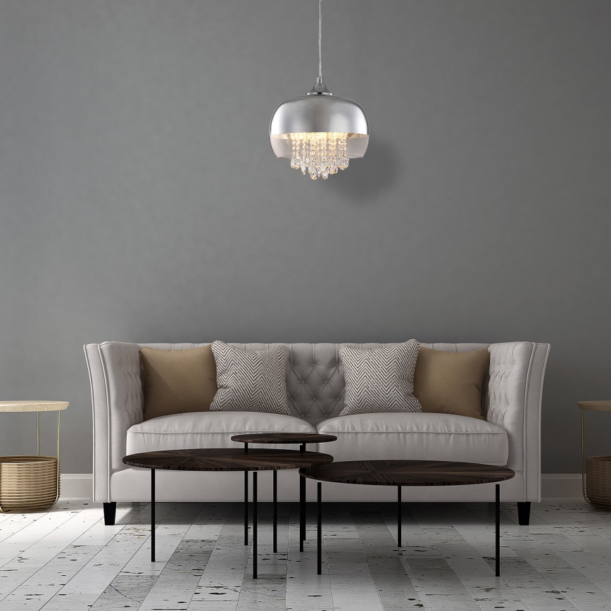 LED Żyrandol na lince LUNA 1xE14/40W/230V