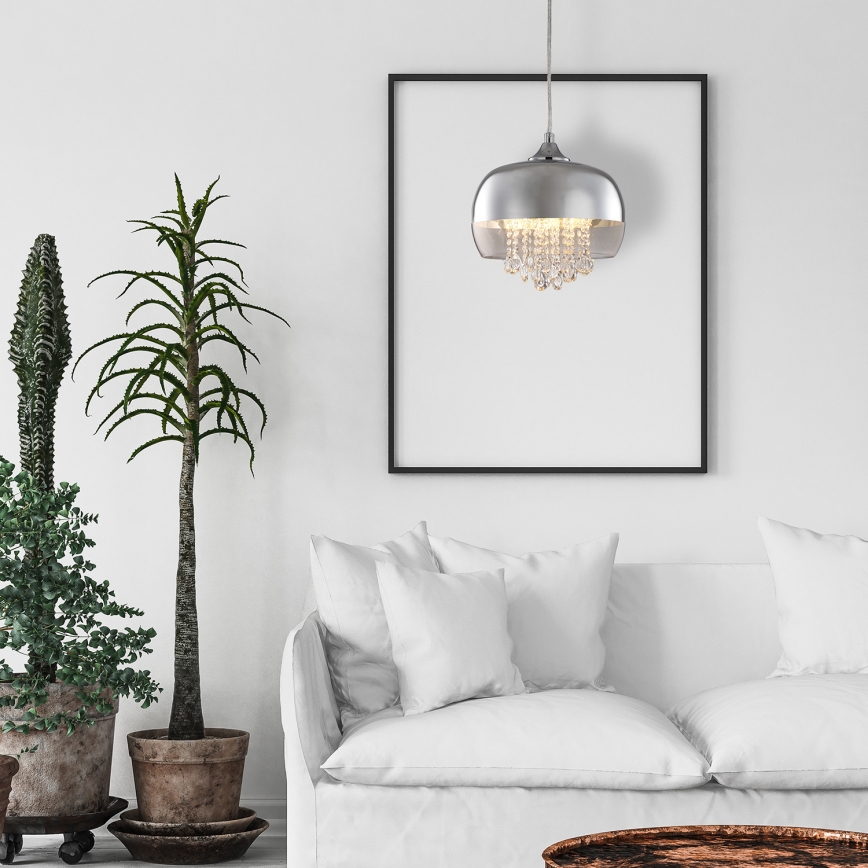 LED Żyrandol na lince LUNA 1xE14/40W/230V