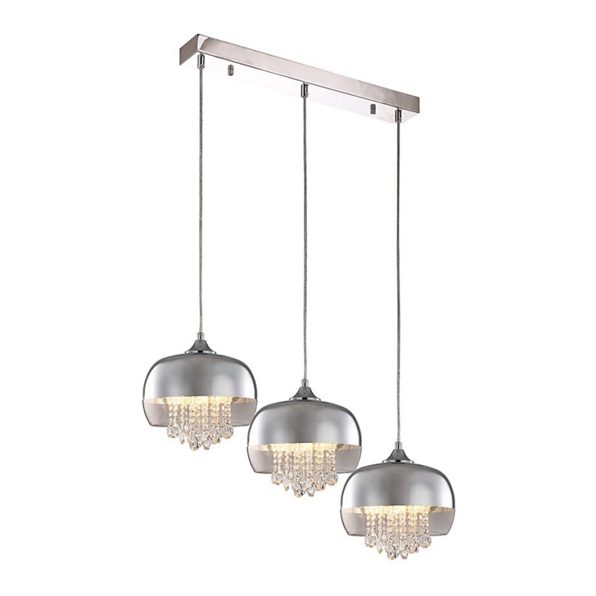 LED Żyrandol na lince LUNA 3xE14/40W/230V