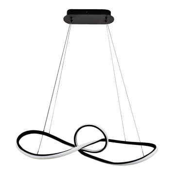 LED Żyrandol na lince MARCO LED/42W/230V czarna