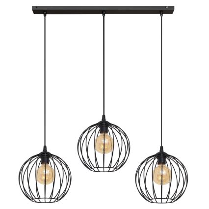 LED Żyrandol na lince MERCURE 3xE27/15W/230V