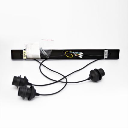 LED Żyrandol na lince MERCURE 3xE27/15W/230V