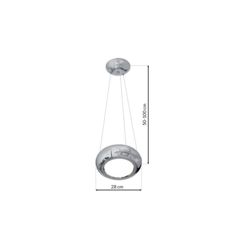 LED Żyrandol na lince MERCURIO 1xLED/12W/230V