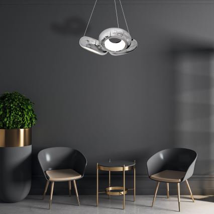 LED Żyrandol na lince MERCURIO 3xLED/12W/230V